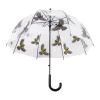 Parapluie en plastique transparent à motifs oiseaux - Ø 80,8 x H 81 cm
