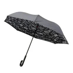 Parapluie paris gris en acier et polyester