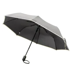 Parapluie prague noir et beige en acier et polyester