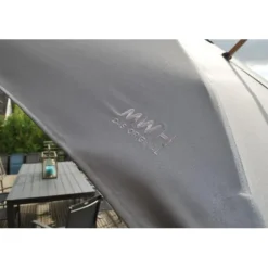 Parasol déporté anthracide octogonal Royal Garden Royal Deluxe - 3 x 3 m