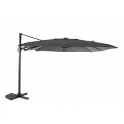 Parasol déporté anthracide octogonal Royal Garden Royal Deluxe - 3 x 3 m