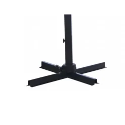 Parasol déporté en aluminium orientable, inclinable et rotatif couleur amande Proloisirs - 3 x 3 m