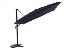 Parasol déporté en toile bleu jean chiné MWH - 3x3m