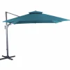 Parasol déporté orientable et inclinable bleu PROLOISIRS NH bio - 3x3m