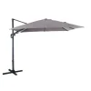 Parasol déporté rotating orientable taupe 300 x 300 cm