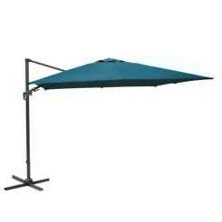 Parasol déporté rotating orientable bleu 300 x 300