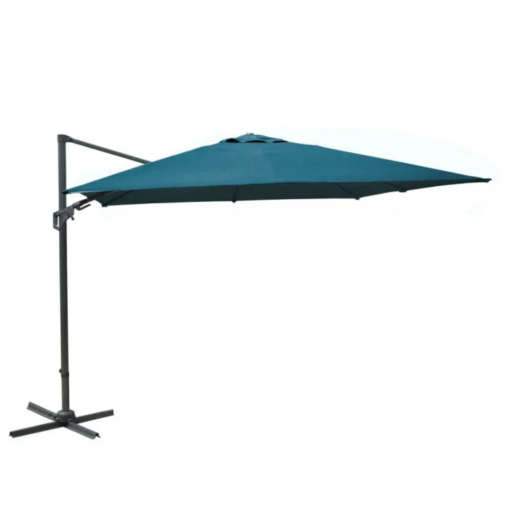 Parasol déporté rotating orientable bleu 300 x 300
