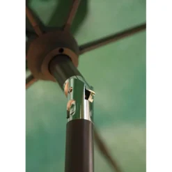 Parasol droit rond grsi en aluminium Proloisirs Tilt - Ø 3 m