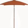 Parasol en aluminium droit inclinable Proloisirs Sienne - 2 x 2 m