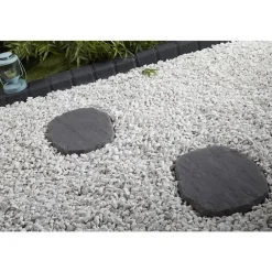 Pas japonais gris en Ardoise structurée 38x32x3,5 cm