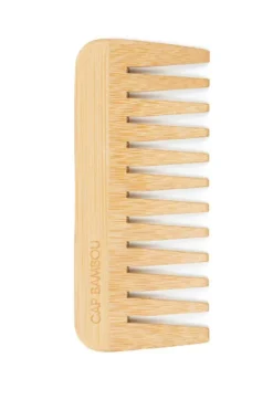 Peigne démêloir sans manche en bambou à dents larges Cap Bambou