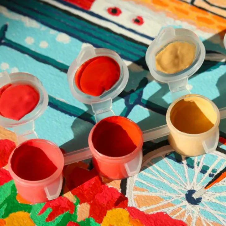 Peinture au numéro Amsterdam Petit Pinceau by La Petite Épicerie - 25,5 x 3,5 x 33 cm