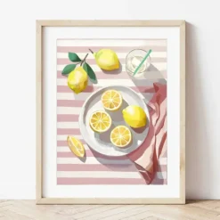 Peinture au numéro Citrons de Menton Petit Pinceau by La Petite Épicerie - 25,5 x 33 cm