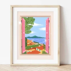 Peinture au numéro Fenêtre sur Naples Petit Pinceau by La Petite Épicerie - 25,5 x 3,5 x 33 cm