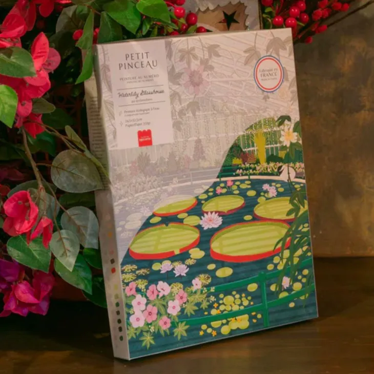 Peinture au numéro Nénuphar Petit Pinceau by La Petite Épicerie - 25,5 x 33 cm