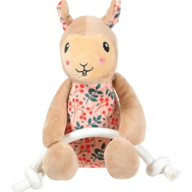 Peluche pour chien coloris marron Zolux lama corde chiquitos - 18 x 12 x 19 cm