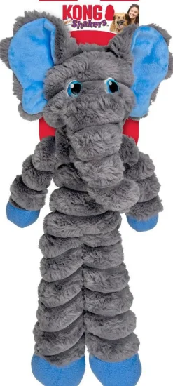 Peluche pour chien éléphant Kong coloris gris - 36 x 9 x 49,5 cm