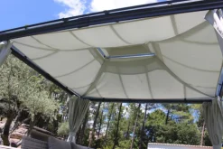 Pergola autoportante OPALE anthracite COULEURS DU MONDE - 3x3.60m