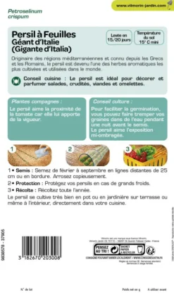 Persil Géant d'Italie Vilmorin - graines à semer