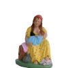 Personnage de crèche de Noël nourrice Santons Escoffier - 7 cm