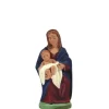Personnage de crèche de Noël vierge à l’enfant Santons Escoffier - 2,9 x 3 x 6,2 cm