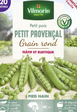 Petit Pois Provençal Vilmorin - graines à semer