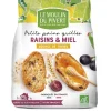 Petits pains grillés au miel et raisin bio 225 g