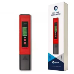 pH mètre électronique & thermomètre, double fonction - PRIME AQUATIC, modèle digital