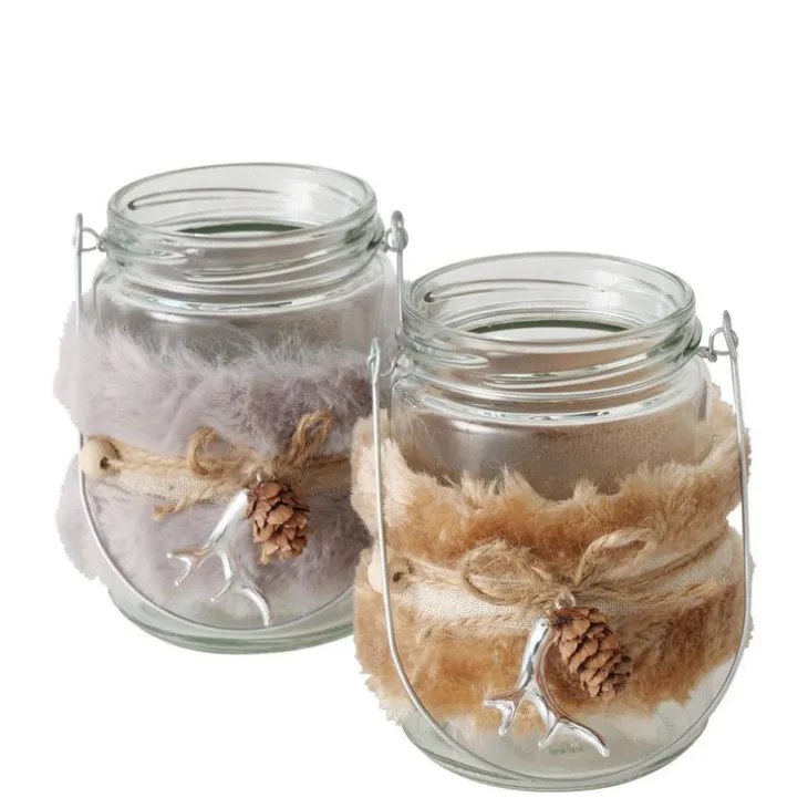 Photophore Diana coloris blanc - Ø 11 cm