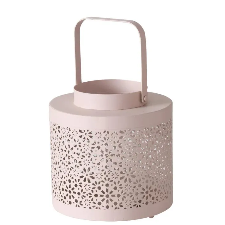 Photophore Yelda coloris vert en métal - 22 x 20 x 20 cm