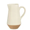 Pichet en grès crème Nika - Ø 10 x H 21,5 cm