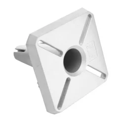 Pied amovible parasol déporté fixation universelle coloris gris en aluminium Gard&Rock - 17 x 17 x 18 cm