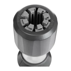 Pied de parasol droit pour mât coloris gris en aluminium Gard&Rock - Ø 8 x 28 cm