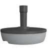 Pied de parasol rond à remplir coloris gris en plastique - Ø 49,5 cm