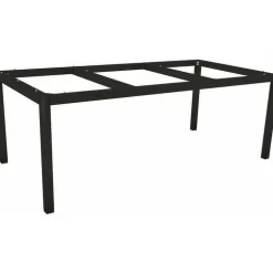 Pied de table coloris noir en aluminium Stern - 250 x 100 x 72 cm