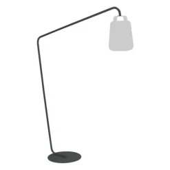 Pied déporté pour lampe Balad coloris carbone Fermob - 190 cm
