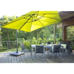 Pied pour parasol déporté de 90 kg en ciment et pvc