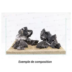 Pierre décorative Leopard Stone AQUA DECO taille M - 2.3 à 2.7kg, vendue à l'unité