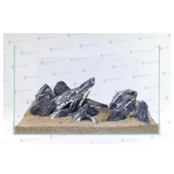 Pierre décorative zebra stone, aspect naturel - AQUA DECO - Taille L, 4.8-5.2kg