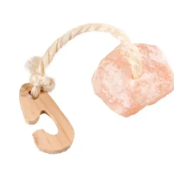 Pierre de sel de l'Himalaya à suspendre 60 g