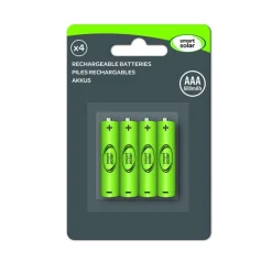 Piles AAA vertes en pack de 4