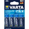 Piles alcalines AA/LR6 Varta Longlife power - Le lot de 4