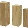 Pilier en bois de paulownia T1 - 30 x 30 x H 80 cm