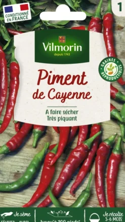 Piment de Cayenne Vilmorin - graines à semer