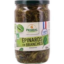 Épinards en branches bio origine France - 720 ml