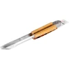 Pince pour barbecue en inox avec manche bambou - 44 cm