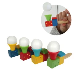 Pipe balle volante bois 10x7,5x3,5 cm à partir de 3 ans