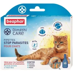 Pipettes pour chat DiméthiCARE 6 x 1 ml