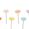 Pique fleurs coloris multicolore en porcelaine - 6 x 6 x 27 cm