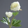 Pivoine artificielle avec 2 fleurs - 60 cm